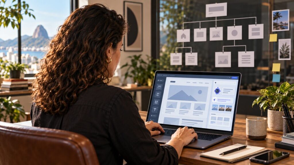 Como criar um site institucional com IA: do planejamento à publicação