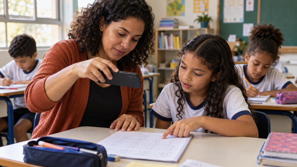 IA na escola sem uma tela para cada aluno: o que um estudo brasileiro mostrou